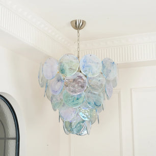 Vistosi Blue Murano Chandelier